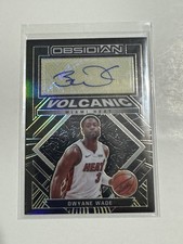 2021-22 Panini Obsidian Volcanic Dwyane Wade Electric  Etch Yellow Auto /10