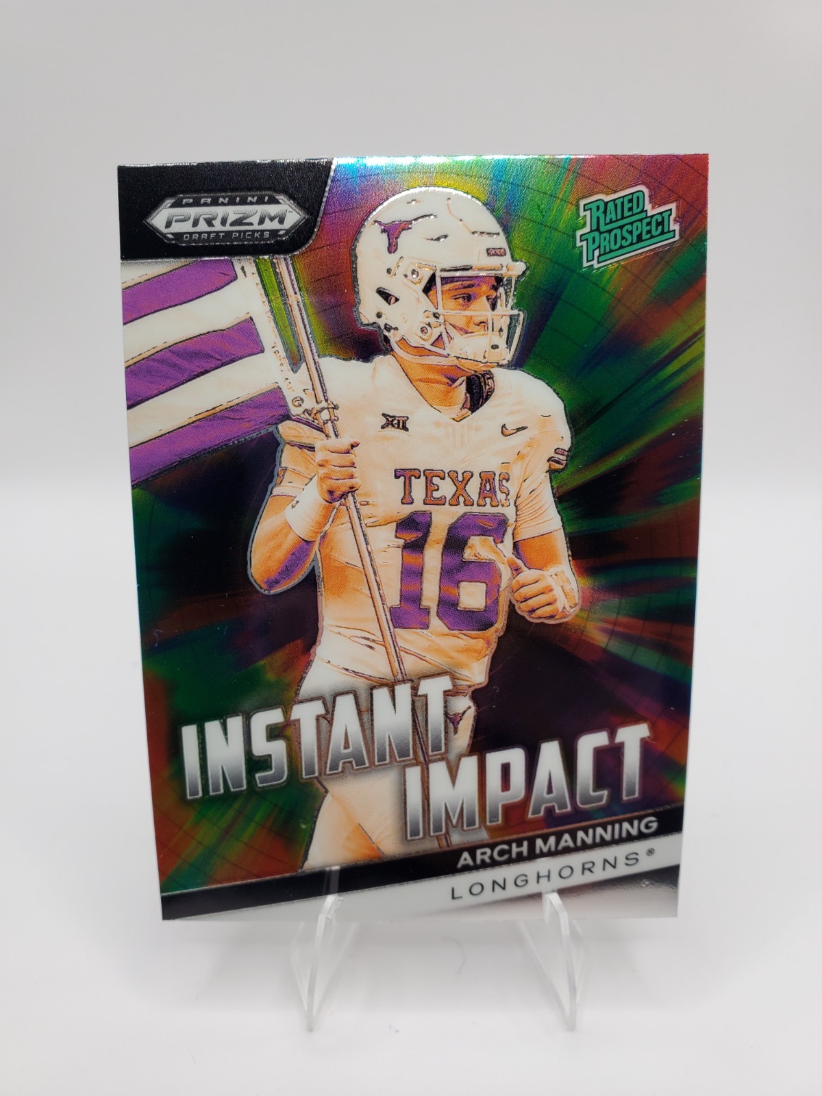 2024 Prizm Draft Picks Arch Manning Instant Impact RC #II-AM Texas Longhorns