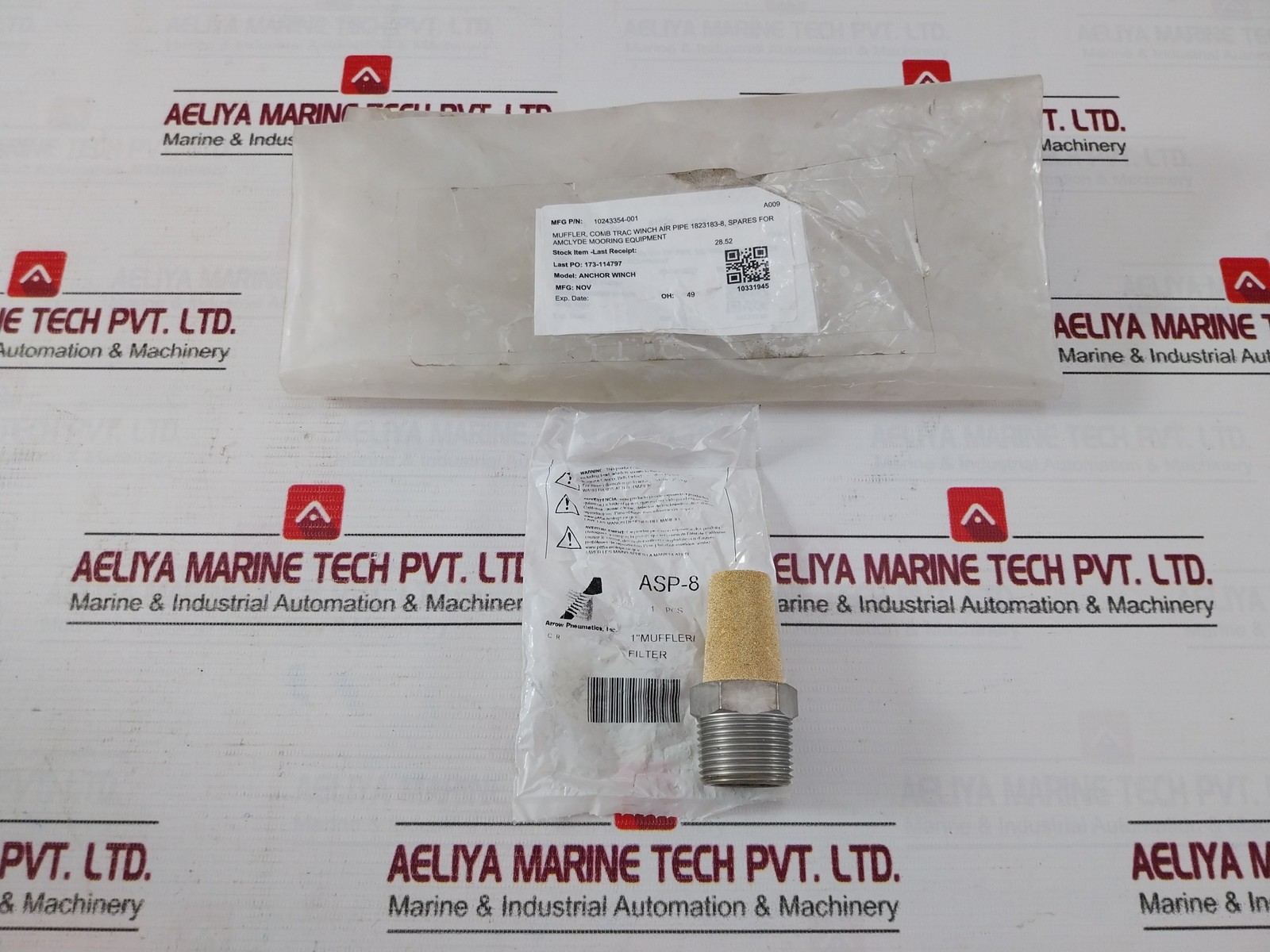 ARROW PNEUMATICS ASP-8 Pneumatic Exhaust Muffler
