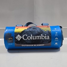 Columbia Outdoor Blanket Waterproof Portable Polyester Blue 72 x 72 in. NEW.