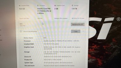 Msi stealth gs63 7rd
