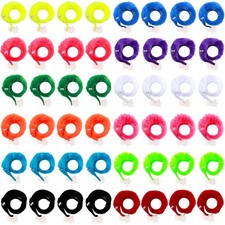 CCINEE 48 Pcs Magic Twisty Worm Wiggly Fuzzy Worms on Medium, 12colors