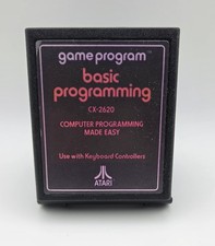 Basic Programming Text Only Label Atari 2600 - Cartridge Tested Manual