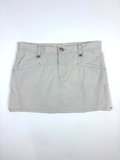 Vintage Y2K Tommy Jeans Utility Cargo Mini Skirt Ripstop Beige Size 5