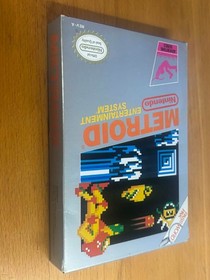 Metroid (Nintendo NES) (SILVER BOX) With Box and Manuals