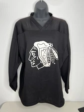 K1 Sportswear Chicago Blackhawks Black Hockey Jersey Size Medium