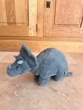 Rare Jellycat - Medium Fossilly Triceratops - Retired dino dinosaur fossily gift