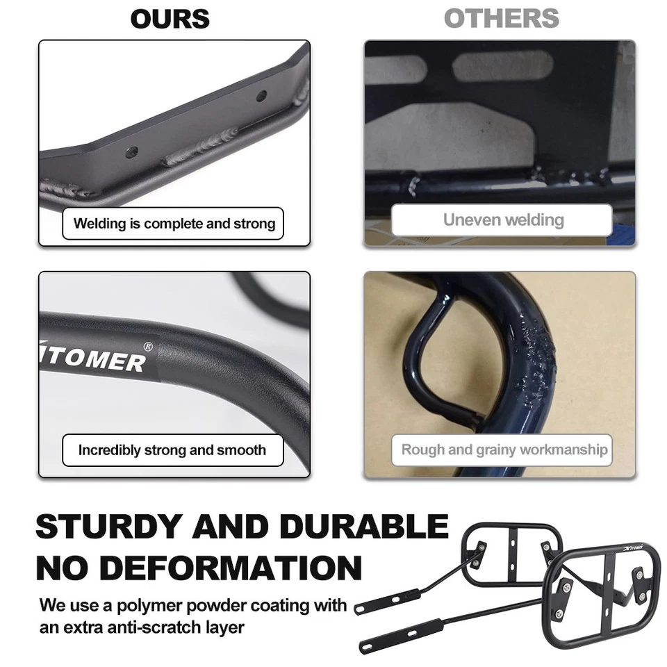 Ajuste para HONDA CB500 X 2013-2024 Alforje Suporte Rack Bagagem Lateral Alforje - Imagem 3 de 4