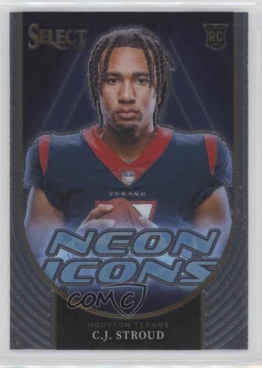 2023 Panini Select Neon Icons CJ Stroud #NI-CST Rookie RC o8g
