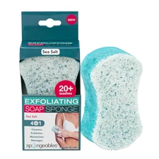 Body Wash in a 20+ Wash Sponge, Sea Salt, 1 Count