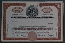 45 X Pennsylvania Power & Light Company 1960er diverse Nennwerte
