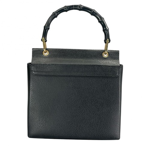 Gucci 05Ej793 Handbag Leather Black Ladies Used