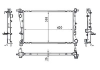Mahle MotorküHler WasserküHler CR 1664 000S FüR Fiat Tipo 500L 356HXH1A 356WXH1A
