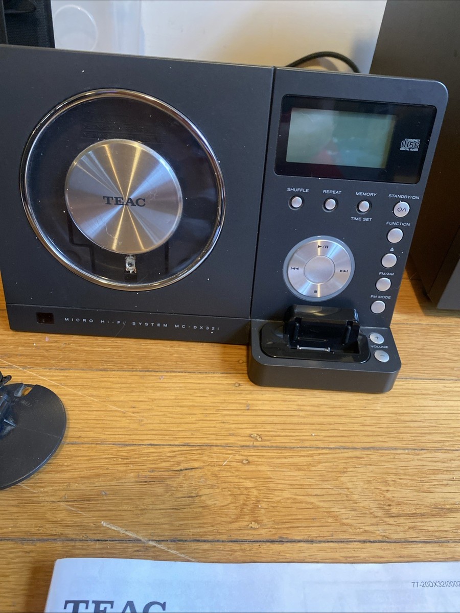 TEAC MC-DX32i Ultra Thin Hi-Fi System CD Player Speakers Sub
