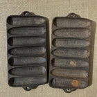 PAIR Wagner Small TEA Size CrustyCorn Cast Iron Pans You Get 2. As Found!