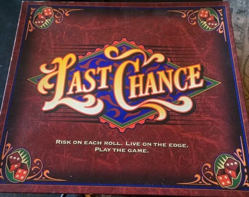 Last Chance Board Game Bidding Dice Milton Bradley 1995 Vintage 100% Complete