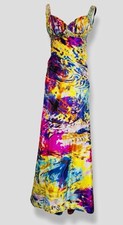 Mori Lee Madeline Gardner Sequin Dress 90s Style Prom Color Splash Dress