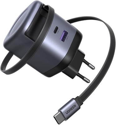 UGREEN Nexode 45W USB C Ladegerät mit Einziehbarem Kabel GaN Schnellladegerät 3