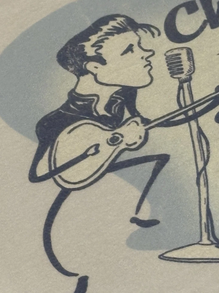 Camiseta Chris Isaak Forever Blue 2007 gira de conciertos a dos caras, ¡firmada por el artista!  Foto 3 de 4