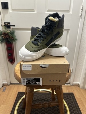 Nike Drop-Type Mid N.354 Shoes Mens 9.5 Olive Green Black Mid Top BQ5190-100