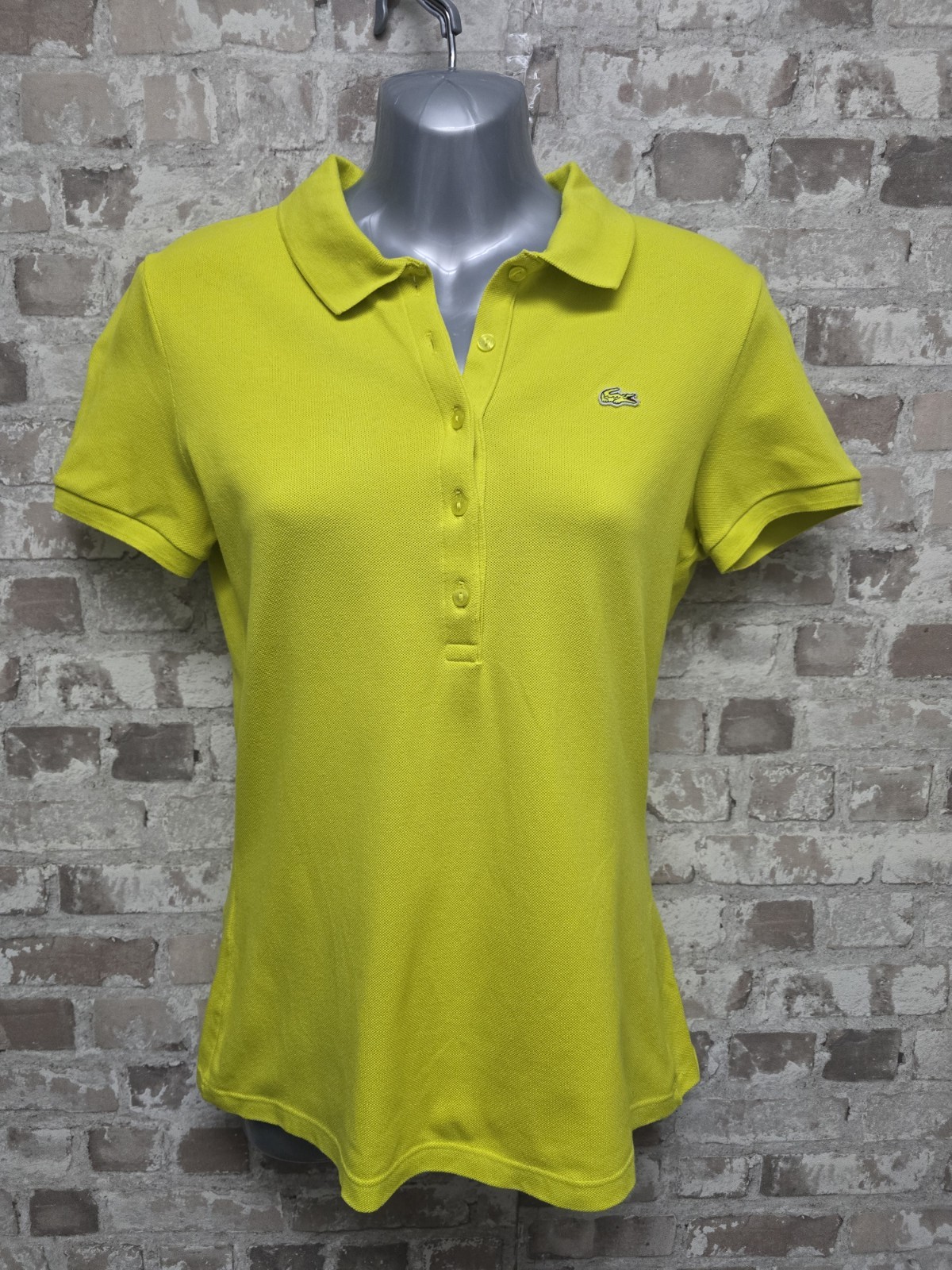 Lacoste Polo Shirt Woman Cotton Size small  Casual Vintage Cotton Logo,X2Y6.12 