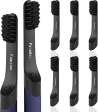 For Quip Toothbrush Replacement Heads Black, Soft Bristles for Quip Toothbrush R