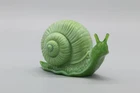 Fenton Chameleon Green Snail Glass Figurine