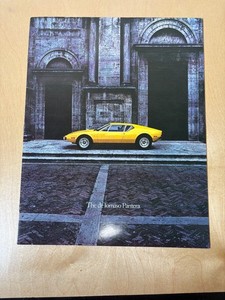 Vintage 1971 De Tomaso Pantera Sales Brochure Catalog Original / Ford, Lincoln