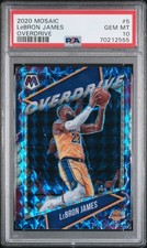 2020-21 Panini Mosaic - Overdrive LeBron James #5 - PSA 10
