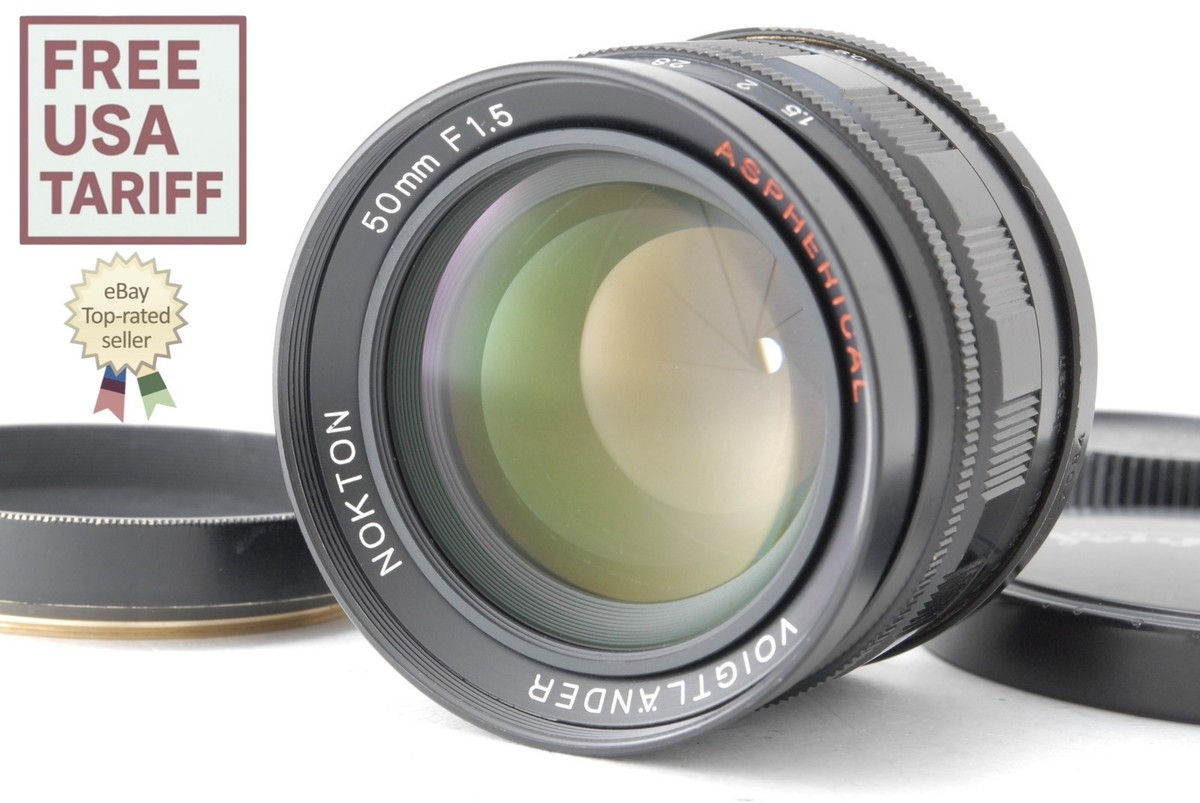 A*ね様 美品　VOIGTLANDER NOKTON 50mm f1.5 L39 N MINT] Voigtlander NOKTON 50mm F1.5 Aspherical Black Lens LTM L39