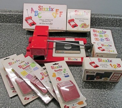 HUGE LOT Sizzix Original Die-Cutter / Press Machine LOTS of Dies Included