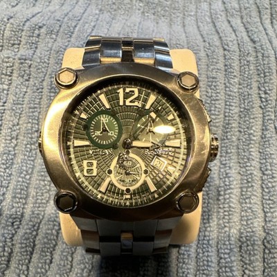 Renato Calleziani Men's Chronograph Date Quartz Watch 52mm Gray Dial 30m