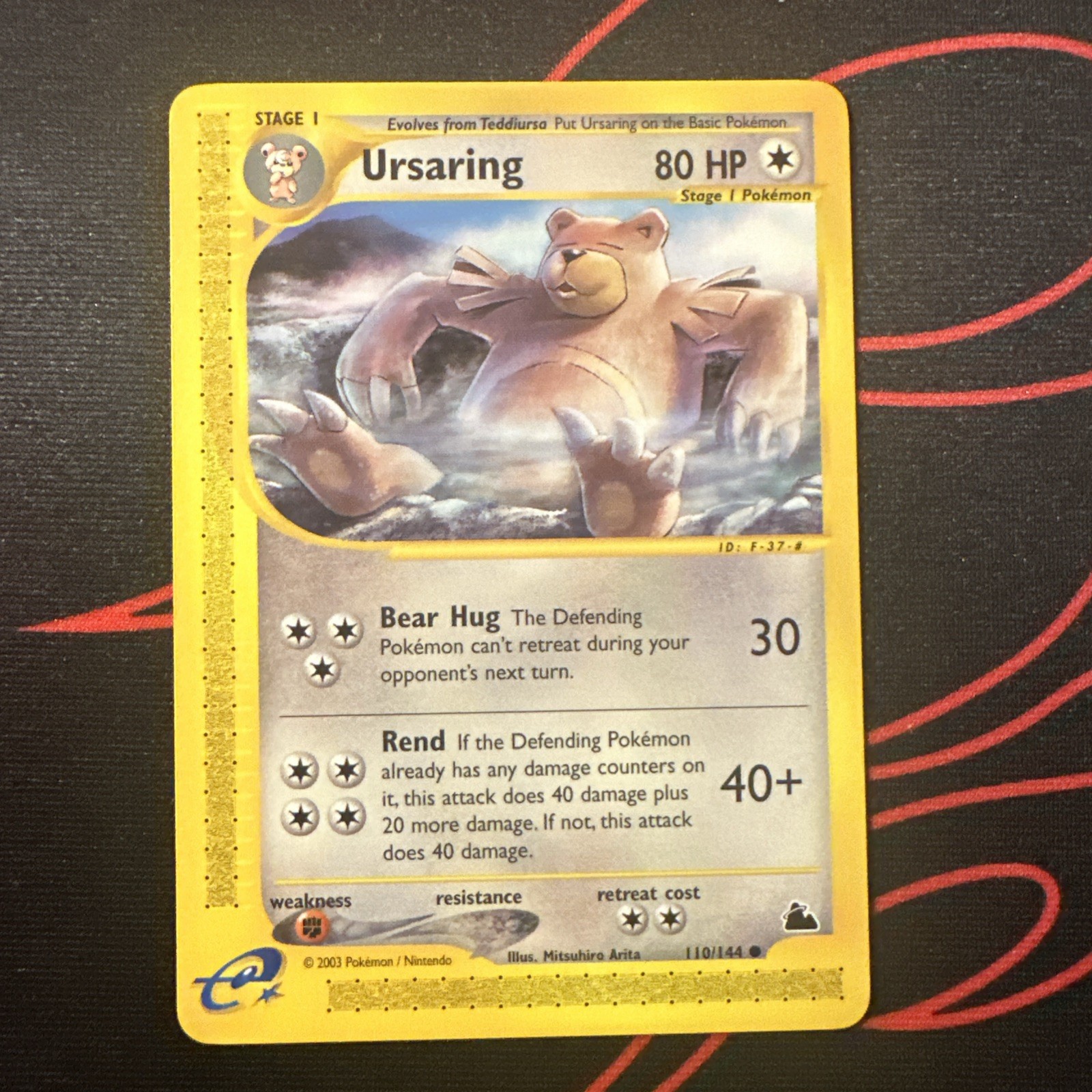 Ursaring #110/144 - Skyridge (20023). Raw. Vintage Pokemon TCG
