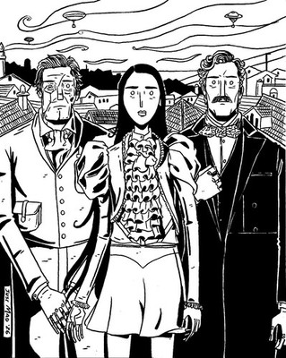 Poor Things - Original Ink Drawing by Justin Madson - 8 x 10 Movie Fan Art OOAK