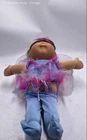 Cabbage Patch Kids Pink Purple Dress Brown Eyes & Hairs Fairy Doll
