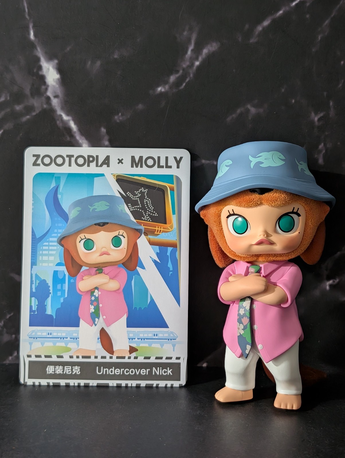 pop Mart MOLLY × Zootopia Co-branded Series Figures, Undercover Nick, No Box