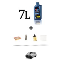 Hoffcar Set Service 4 Filter Und 7L ÖL FüR VW Transporter 1.9 Tdi 62Kw Von 200