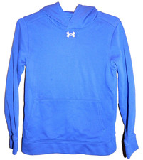 Under Armour Boys Fleece Pullover Hoodie Size Youth M Blue