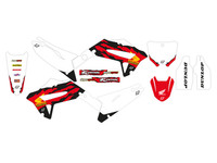 Honda CRF 250 R - 22/24 / CRF 450 R - 21/24 - Deko KIT Blackbird Retro / 2148AA/