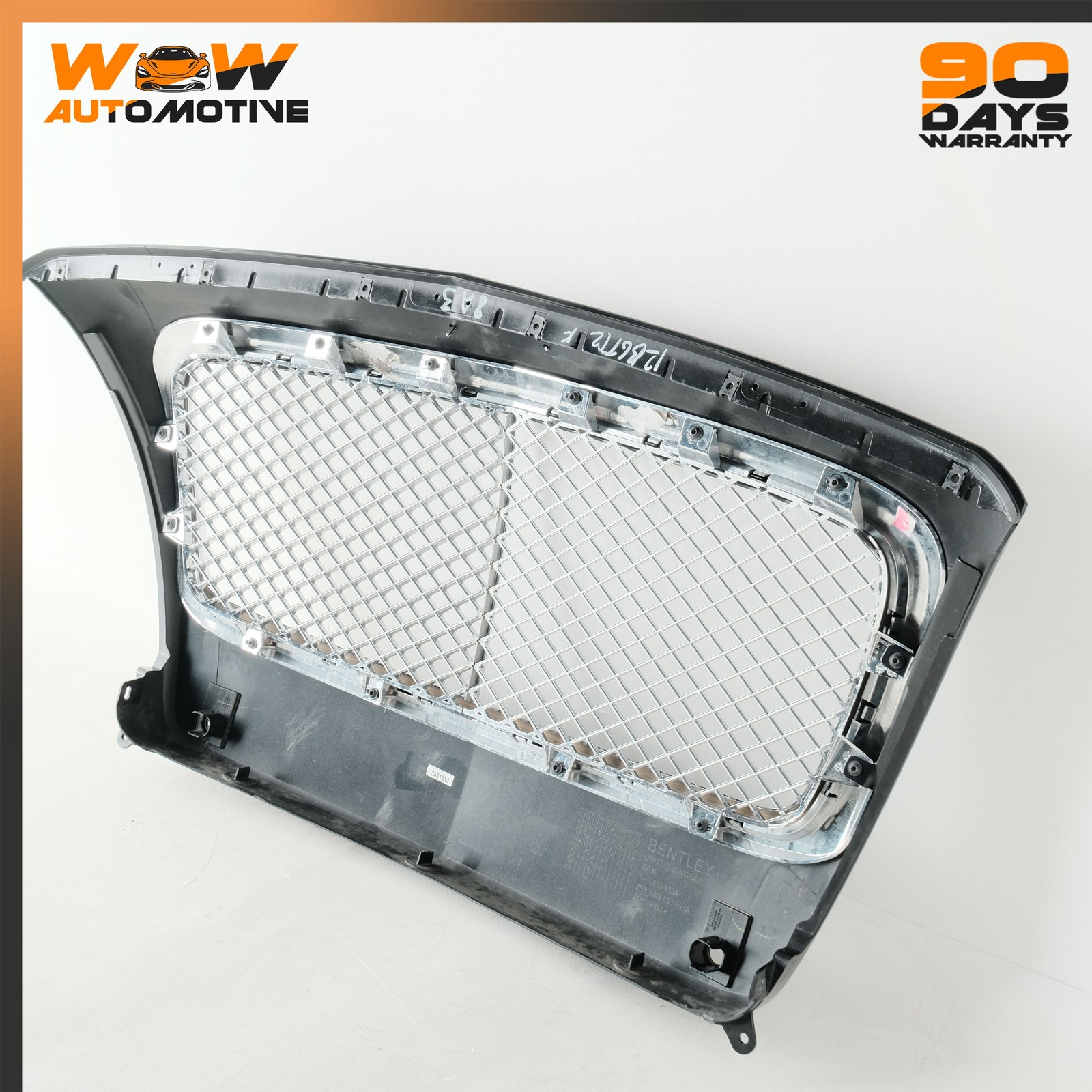 12-18 BENTLEY CONTINENTAL GTC FRONT HOOD RADIATOR GRILLE CHROME ASSEMBLY OEM