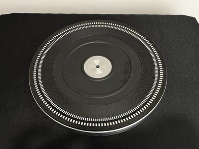 Vintage Philips Electronic 312 Turntable Platter with Rubber Mat