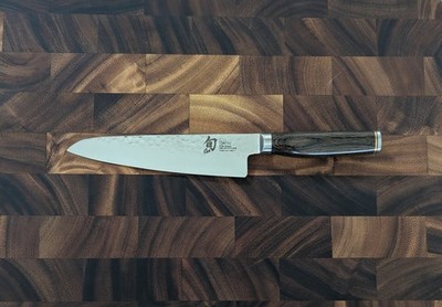 Shun Premier 7'' Asian Cook's Knife VG-MAX Damascus Gyuto Pakkawood Japan