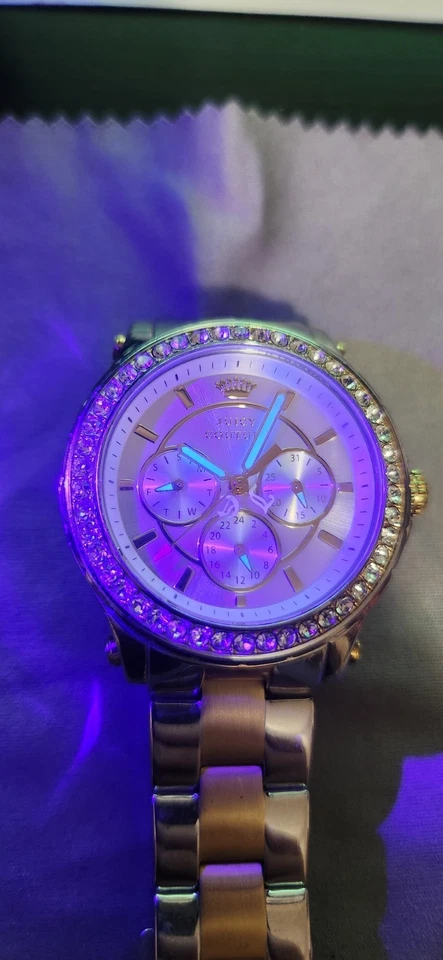 女士 Juicy Couture 计时腕表 39 毫米双色 100% 不锈钢 — 第 2/4 张图片