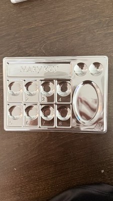 Mary Kay Reusable Clear Plastic Makeup Palette Insert Tray Compact w/ Mirror