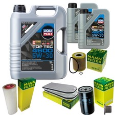 MANN Inspektionspaket 7 L LIQUI MOLY Top Tec 4600 5W-30 für BMW 7er 730d