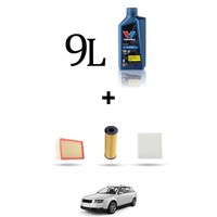 Hoffcar Wartungsset 3 Filter Und 9L ÖL FüR Audi A4 (B6, B7) 3.0 TDI V6 171KW