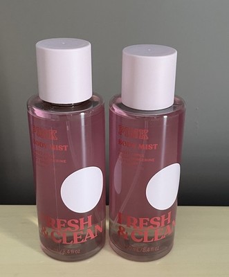 Two PINK Victoria s Secret Fresh & Clean Fine Fragrance Body Mists