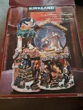 New Kirkland Signature Musical Waterglobe w/Revolving Base Nativity First Noel