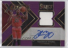 2019 Select X-Factor Memorabilia Signatures Purple /99 Thaddeus Young Auto 17w0