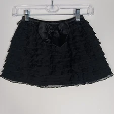 Mothercare Girls Skirt Black Ruffled Size 5-6 Yr
